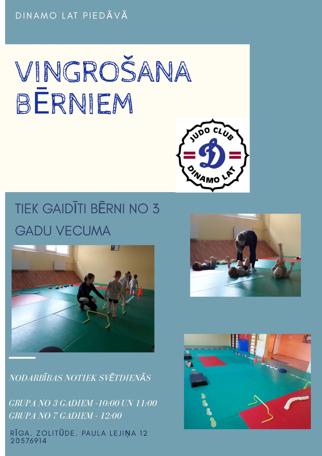 Vingrošana bērniem no 3 gadu vecuma